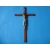 Krzyż drewniany brąz na ścianę.Duży 47 cm Wersja LUX